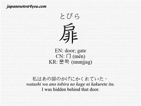 tobirama meaning in japanese|扉, 闔, とびら, tobira .